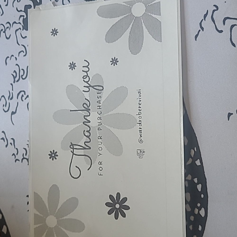 50 Custom 4x6 Floral Background Thank You Notes Labels/Thank You Stickers